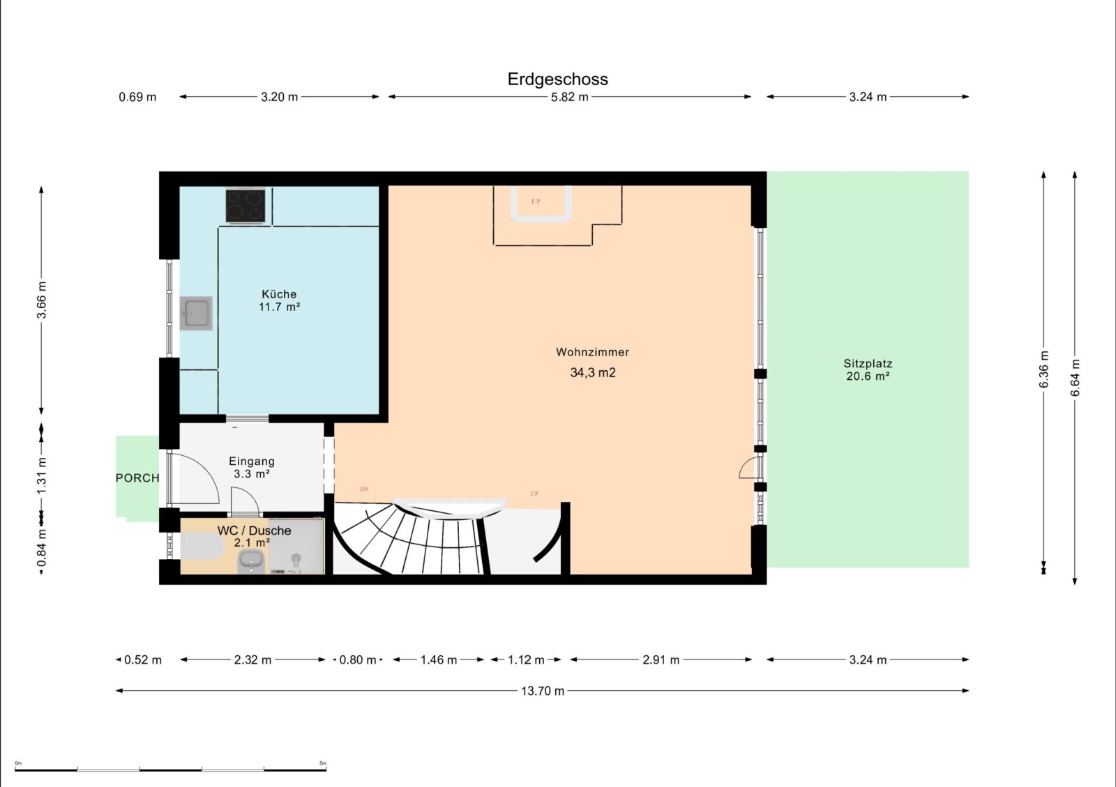 Charmantes Mittelhaus, ruhig gelegen mit traumhafter Aussicht!