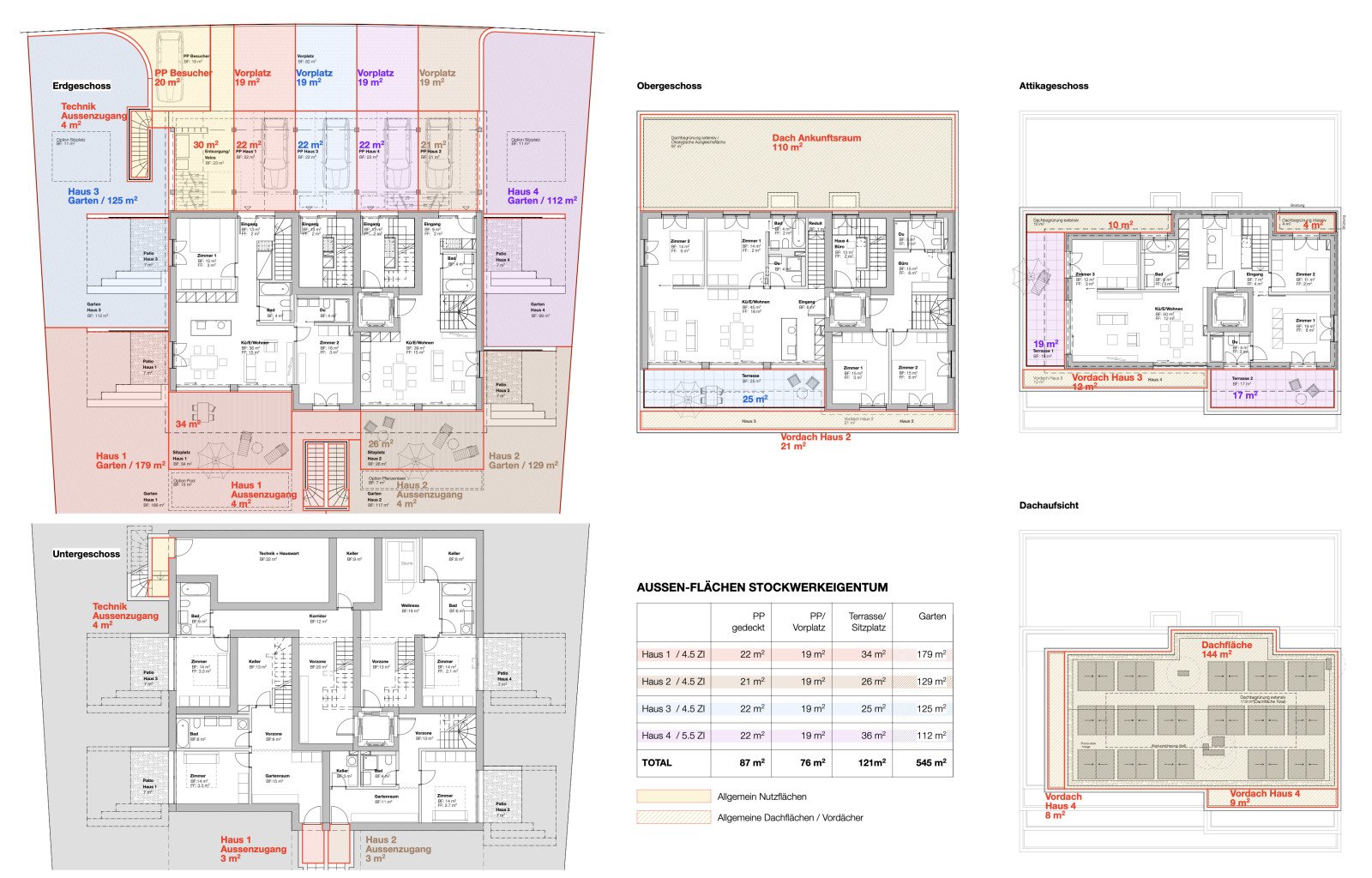5.5 Zimmer Attika-Wohnung an Top Lage mit Gartenanteil (Einheit 4)