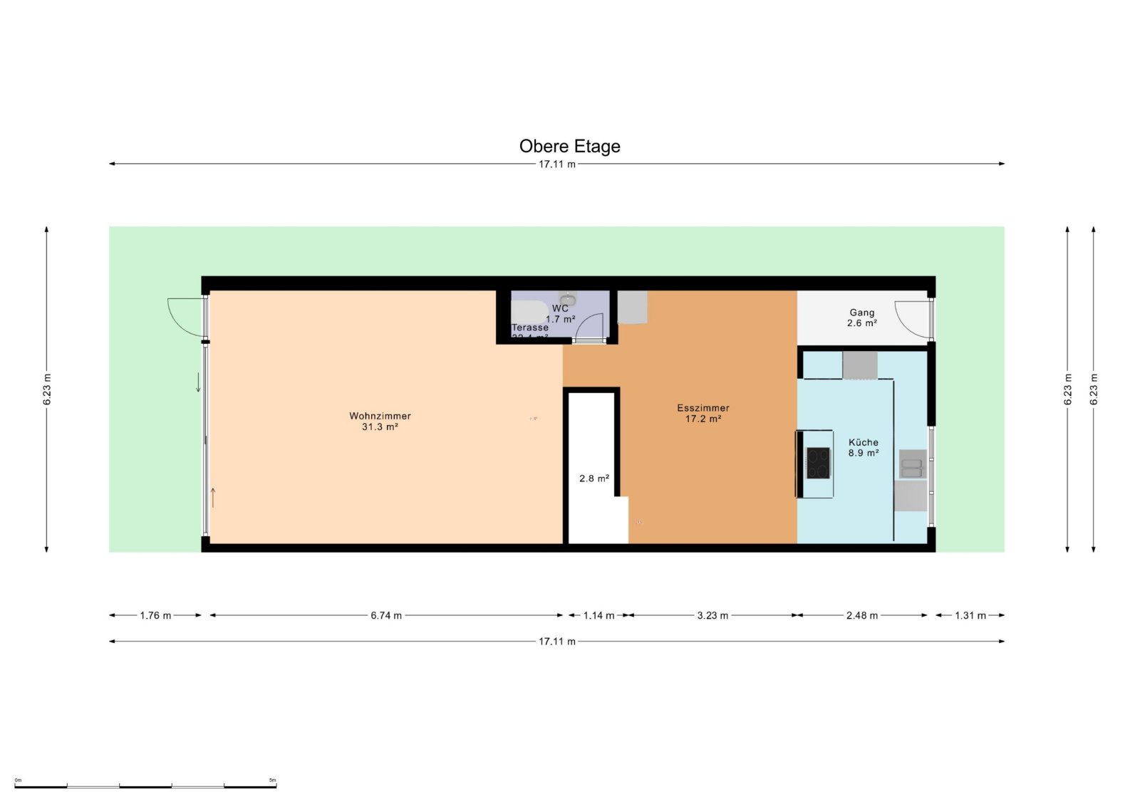 Geräumiges 4.5-Zimmer-Duplex mit Aussicht in Eschenbach