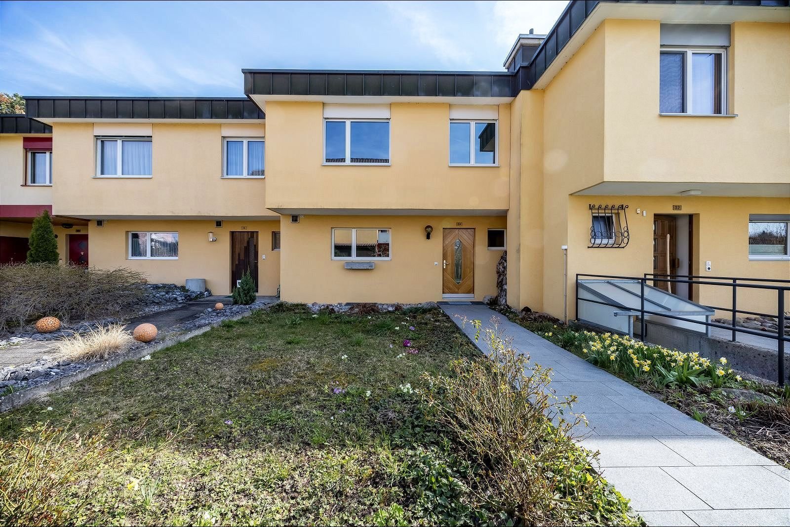 Reihenhaushälfte und Gartenzugang